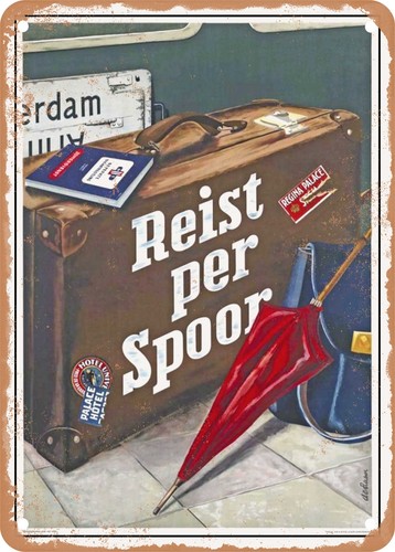 Metal sign 1949 traveling - metal,