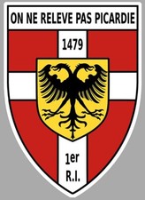 STICKER ARMEE BLASON 1er