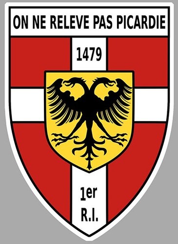 Sticker armee blason - sticker, 1er