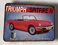 plaque métal vintage Triumph Spitfire