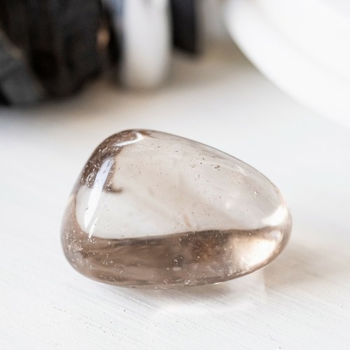 Quartz fumé pierre roulée - pierre,