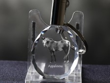 Appaloosa, Cheval Cristal Rond Porte-Clés, Crystal Animals DE
