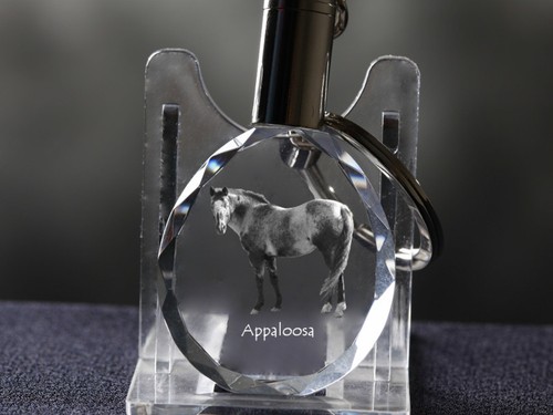 Appaloosa cheval cristal rond - cheval,