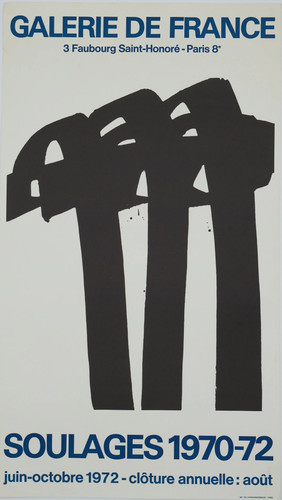 Pierre soulages lithographie - pierre, :