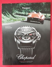 Publicité de presse: Montre CHOPARD  1000 Miglia GT XL Power Control - FERRARI