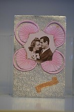 CPA CARTE POSTAL STE SAINTE CATHERINE DENTELLE AJOURE BONNET FILLE GARCON ANCIEN