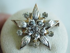 BROCHE ANCIENNE ETOILE ARGENT