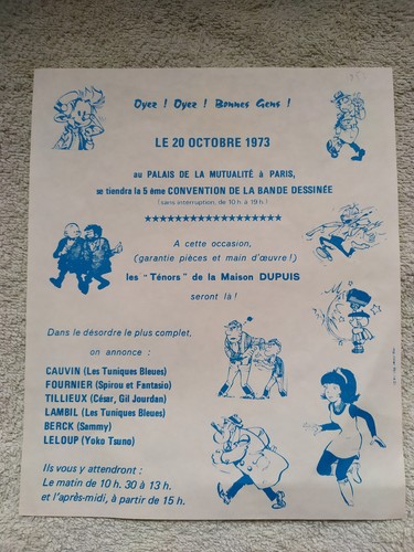 Flyer issu spirou - spirou, 1853