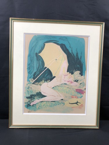 Lithographie estampe par - lithographie,, jean