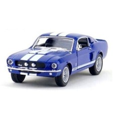 Shelby Mustang GT-500 1967 1/38 à rétro-friction, bleu - Kinsmart KT5372
