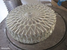ANCIEN VERRE VERRERIE DOME POUR LUSTRE PLAFONNIER APPLIQUE