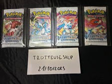 Lot de 4 Boosters Pokémon Scellé Noir Et Blanc Frontières Franchies 
