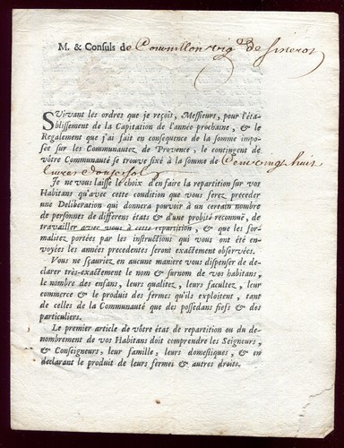 Document ancien gard cornillon - ancien,