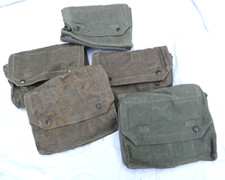 Lot de 5 musettes porte-grenades à fusils 1950/53 TAP Para