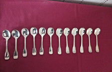 12 cuilleres a glace  en métal argenté frionnet modèle coquille vendome