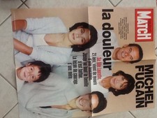 Rare Affiche Paris Match Grd Format Mort Laurette Fugain Michel Port Offert