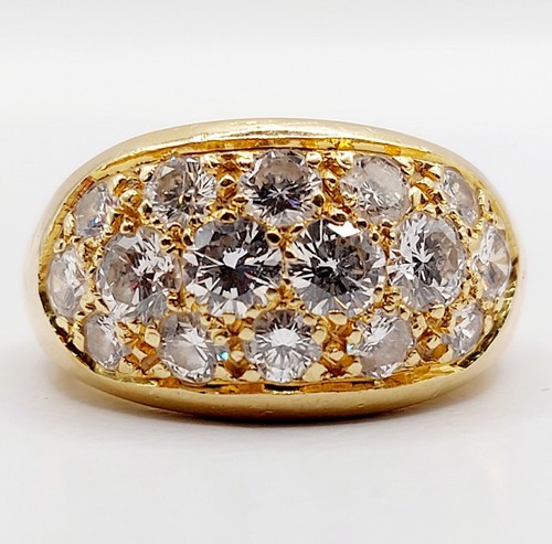 Bague jonc bombée 18k - bague,