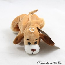 Mini peluche vintage chien SUPER TOYS marron beige Little Kraulis style rumple