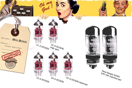 Guitar amp tubes set mesa - tubes, set: