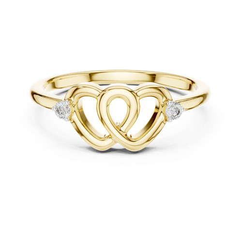 Bague ronde pièces diamant - ronde,