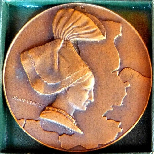 Medaille bronze coiffe - medaille,