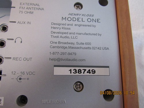 Tivoli audio model - audio, am/fm