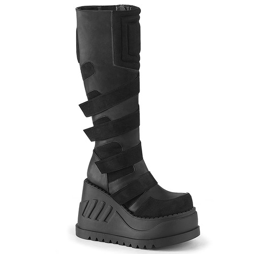 Black platform wedge cyber - wedge,