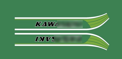 Kawasaki 125ke 1978 tank decal - kawasaki,