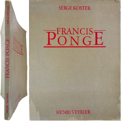 Serge koster francis ponge - koster,