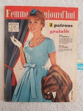 FEMMES D'AUJOURD'HUI N°756 29/10/1959 Mode Couture Tricot Zavatta Berceau poupée