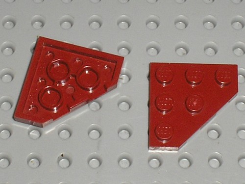 Dkred plate 2450 lego - plate,