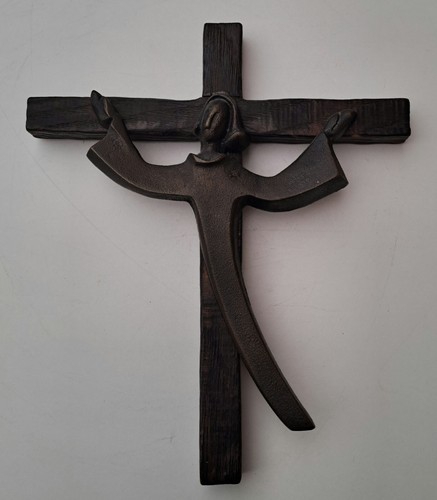 Crucifix mural bois - mural, de