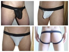 Lot de 9 jock strap  Bag taille L  NEOFAN  Ref B03 sexy 3 noir + 3 gris + 3blanc