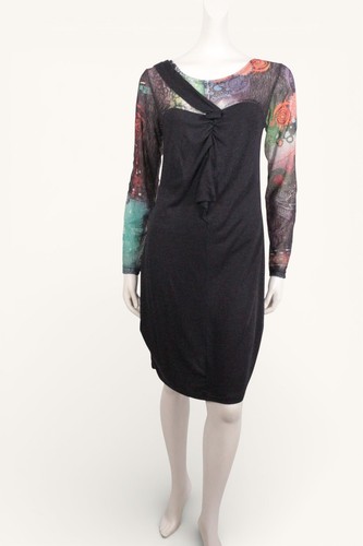 Robe noire multicolore femme - noire,