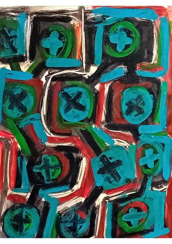 Tableau art brut - tableau, abstrait