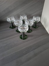 6 VERRE A VIN rouge  ALSACE PIED VERT type " ROEMER ROHMER"  vca  FRANCE