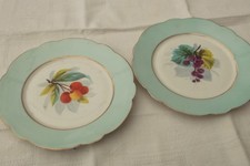paire assiettes en porcelaine