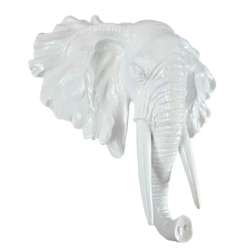 Statue tête éléphant murale