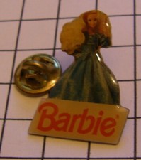 BARBIE BLUE EVENING DRESS DOLL MATTEL vintage pin badge
