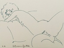 Alain BONNEFOIT - "Nu" - Lithographie originale signée, 1989 - (2)