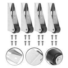  4 Pcs Roue Portail Coulissant Meuble Roulette Roulettes En Métal De Meubles
