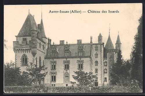 Cpa autry issard allier - autry-issard, /allier