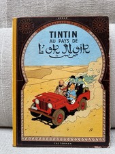 Bd Tintin Au Pays De L’Or Noir 1963 Dos Toilé Jaune Danel B34
