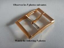 18 MM DOUBLE BOUCLE ARDILLON PLAQUE OR JAUNE POUR BRACELET DE 20 mm VOIRE +