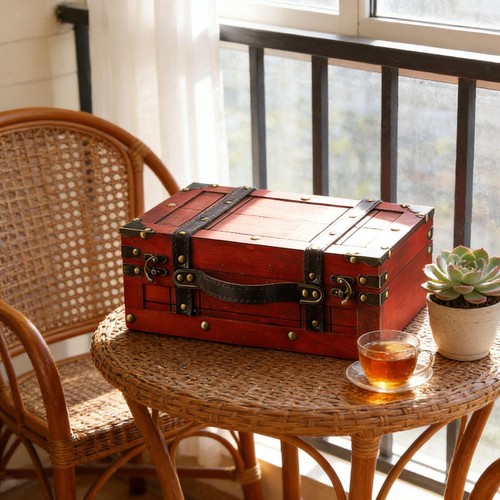 Valise vintage avec poignée