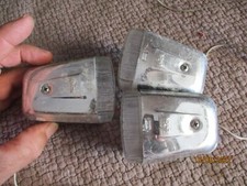 3 Anciens Phares de Vélo Bicyclette Tandem en Plastique " UNION " a nettoyer 