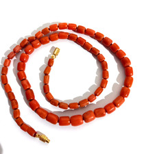 Collier en corail rouge