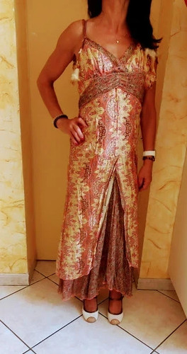 Robe longue soie - , héléna