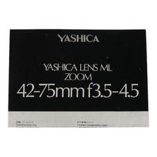 Yashica Objectif ML Zoom