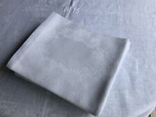 Linge Ancien 6 Serviettes De Mariage A Broder Damassé Soie Décor De Marguerites